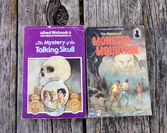 Alfred Hitchcock and the Three Investigators The Mystery of the Talking Skull The Mystery of Monster Mountain 1978 1979 Set of 2 Vintage