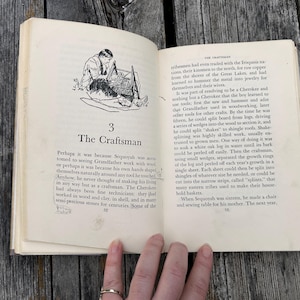 Sequoyah Leader of the Cherokees by Alice Marriott 1956 Landmark Books Vintage Children's Book image 8