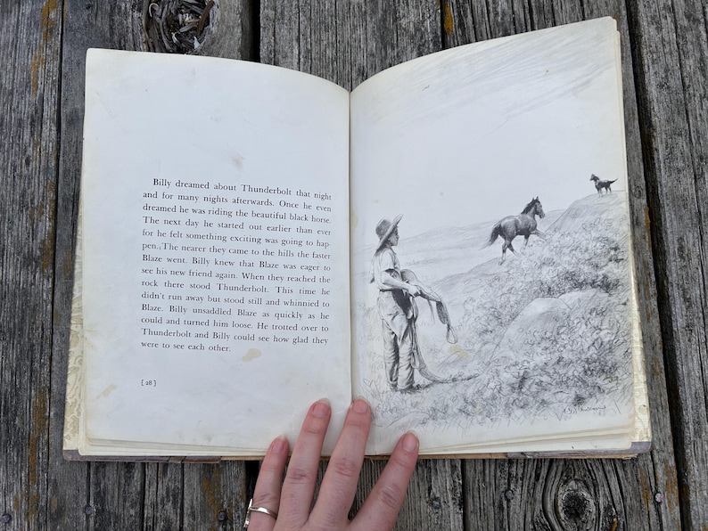 Blaze and Thunderbolt av C. W. Anderson, 1955, vintage barnbok bild 10