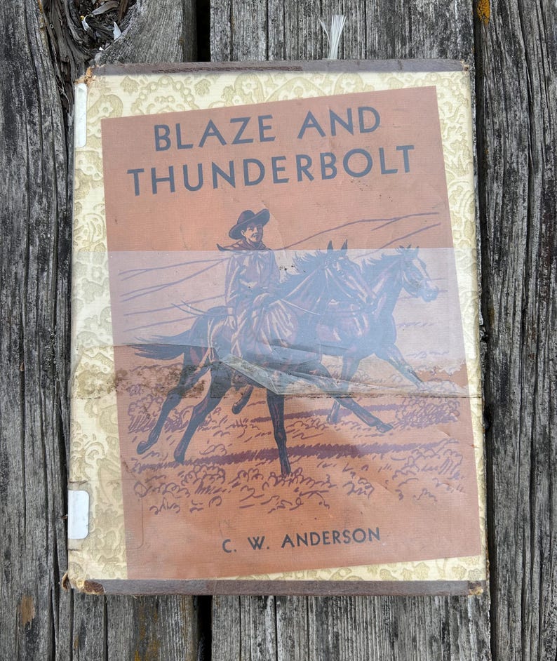 Blaze and Thunderbolt av C. W. Anderson, 1955, vintage barnbok bild 3