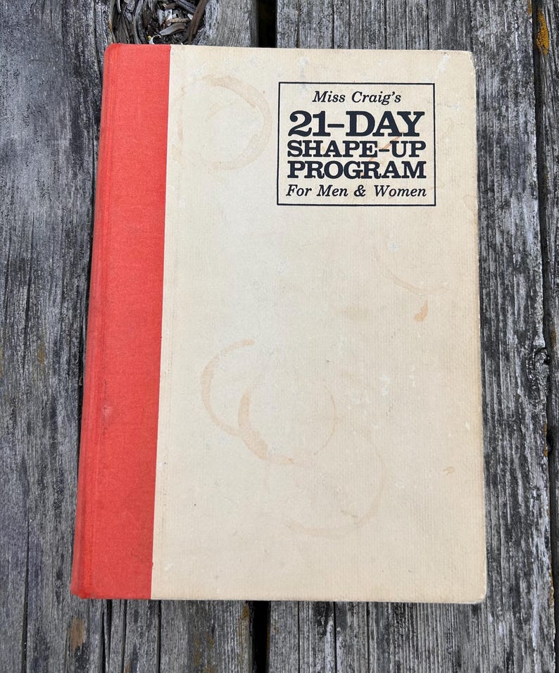 21 Day Shape Up Program for Men and Women by Marjorie Craig 1968 Vintage Book bild 3