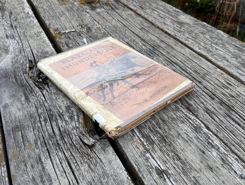 Blaze and Thunderbolt av C. W. Anderson, 1955, vintage barnbok bild 2