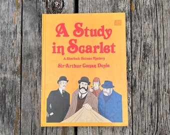 A Study in Scarlet by Sir Arthur Conan Doyle 1985 Vintage Children's Book