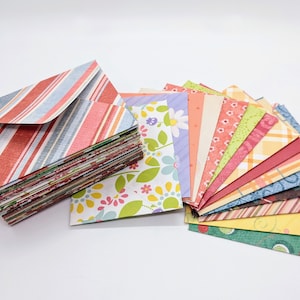 Assorted Mini Envelopes / Patterned Envelopes / Gift Card Envelopes / Card Inserts / Blank Cards / Love Notes / Advice Cards / Party Favors