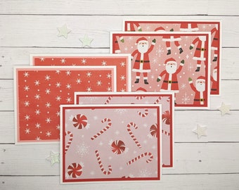 Christmas Note Cards, Christmas Cards, Holiday Cards, Blank Note Cards, Santa Note Cards, Santa Christmas Cards, Christmas Stationery