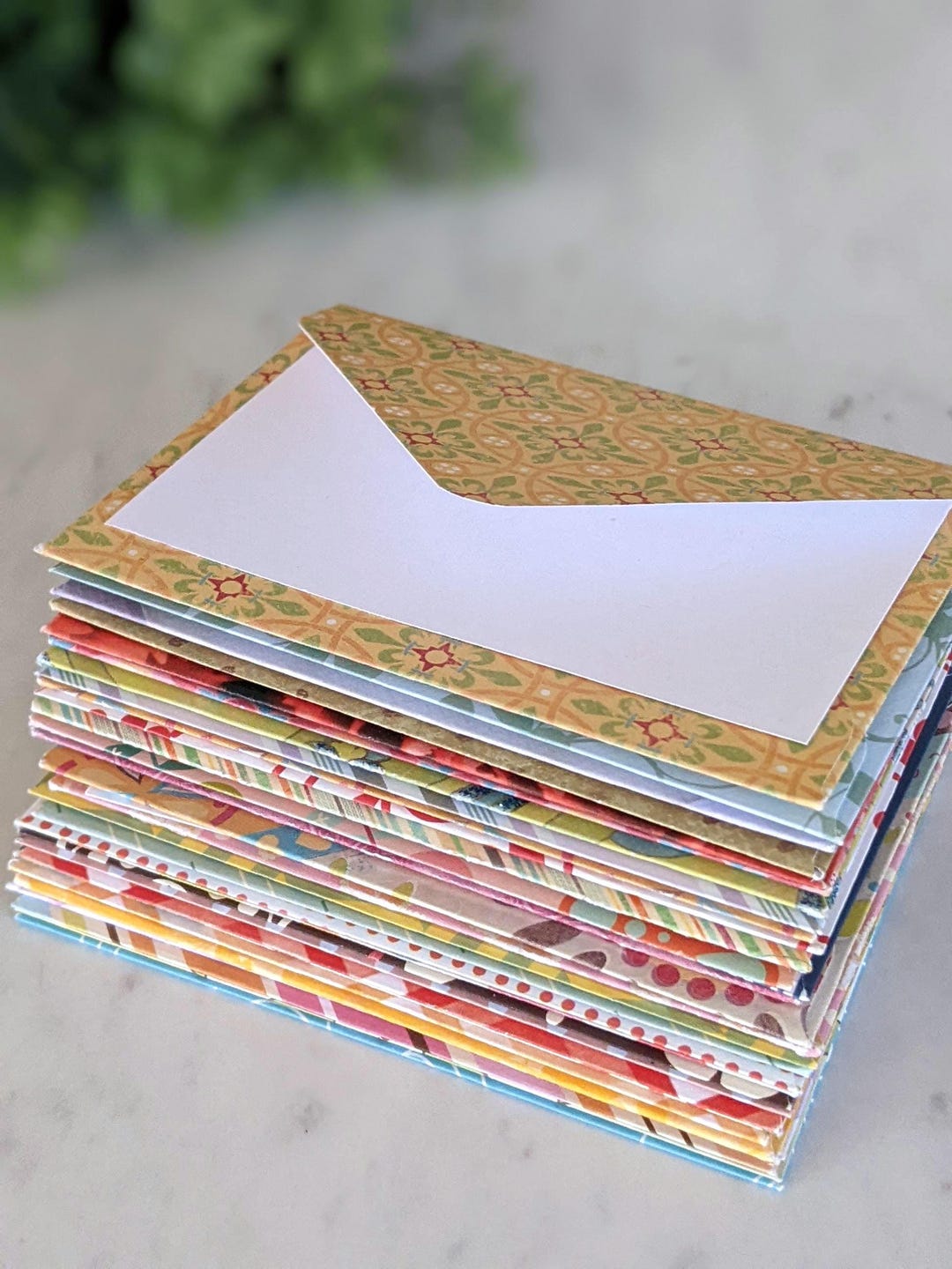 Mini Patterned Envelopes With Insert Cards, Gift Card Size - Etsy