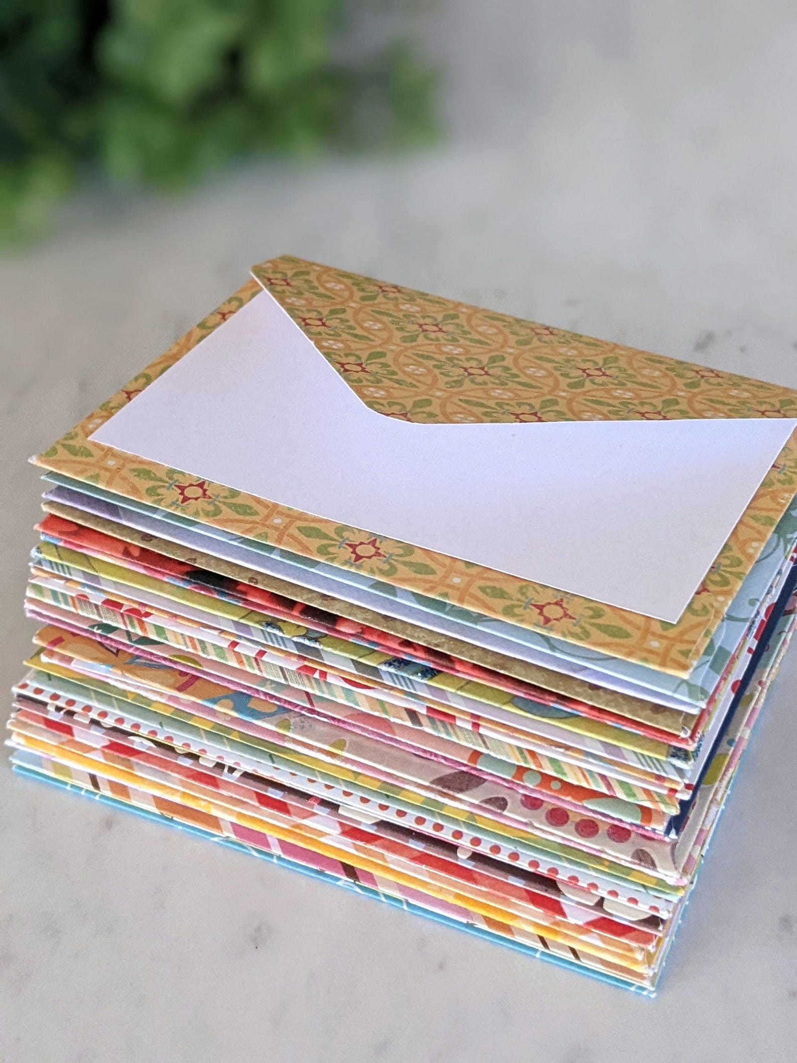 Mini Patterned Envelopes With Insert Cards, Gift Card Size - Etsy