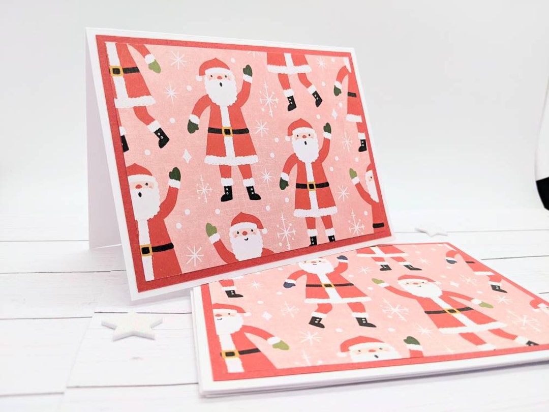 santa-christmas-note-cards-christmas-cards-holiday-cards-etsy