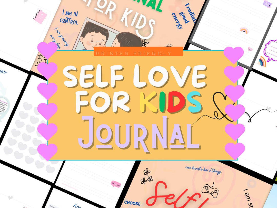 Self Love Journal for Kids | 15 Editable Canva Pages | Confidence ...