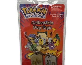 Jouets Pokémon - Médaille d'identité pour chien de collection vintage 1999 - Abra #63