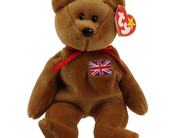 TY Beanie Baby - BRITANNIA the Bear (UK Exclusive) (8.5 inch) (1997) - MWMTs