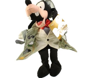 Peluche Disney tipo Bean Bag - 007 James Bond 00 Zero Goofy (Mickey Mouse) (9 pulgadas)