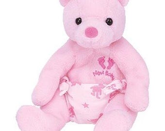 Ty beanie baby - it's a girl the bear (7 inch) (2004) mwmts