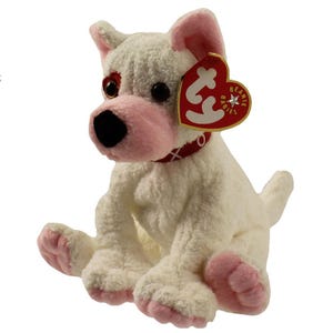 TY Beanie Baby - CUPID the Dog ( Right Eye Patch ) (6.5 inch) (2001) - MWMTs