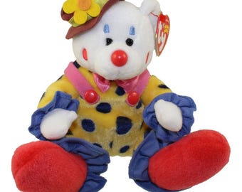 Ty beanie baby - juggles the clown bear (6.5 inch) (2004) mwmts