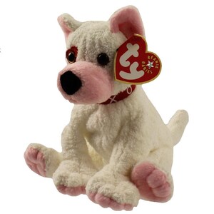 TY Beanie Baby - CUPID the Dog ( Right Eye Patch ) (6.5 inch) (2001) - MWMTs