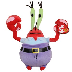 TY Beanie Baby - MR. KRABS (SpongeBob Squarepants) (7.5 inch) (2006) MWMTs