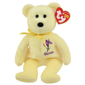 TY Beanie Baby - Quebec Iris Versicolor the Bear (Canada Show Exclusive) (8.5 inch) (2005) MWMTs