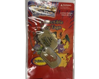 Jouets Pokémon - Médaille d'identité pour chien de collection vintage 1999 - Slowpoke #79