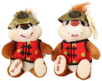 Peluche Disney tipo Bean Bag - Set de 2 unidades de Chip y Dale fabricados en China