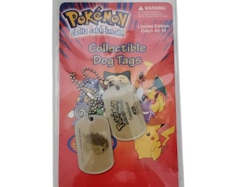 Jouets Pokémon - Médaille d'identité pour chien de collection vintage 1999 - Barre oblique #28