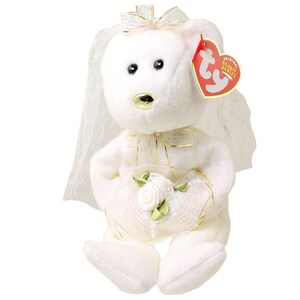 TY Beanie Baby - HERS the Bride Bear (Internet Exclusive) (8.5 inch) (2004) MWMTs