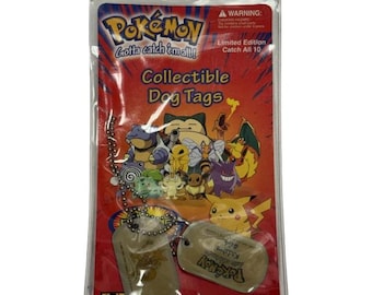 Jouets Pokémon - Médaille d'identité pour chien de collection vintage 1999 - kadabra #64
