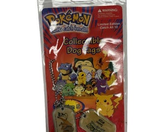 Jouets Pokémon - Médailles d'identité pour chien de collection vintage 1999 - Tauros #128