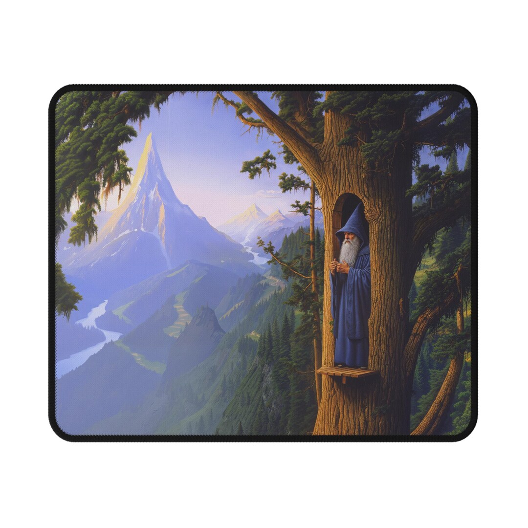 Tree Wizard Non-slip Gaming Mouse Pad, Gamer Gift, Desk Accessory ...