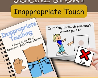 Inappropriate Touching Social Story for Kids | Body Safety + Consent | Autism SEL Resource | Yes/No Cards | Personal Boundaries