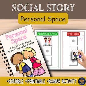 Personal Space Social Story | Persönliche Grenzen lehren und andere respektieren | Soziale Fähigkeiten für Autismus | Meine Blase und sichere Grenzen