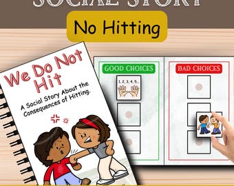 No Hitting Social Story | Hands Are Not for Hitting | Behavior Social Stories | Autism Social Skills | Special Education Resource