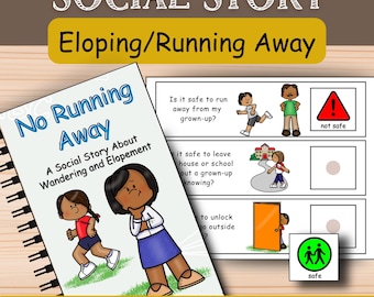 Elopement Social Story: Running Away & Eloping, Safe vs Unsafe, Special Education, Behavior Management PDF Printable