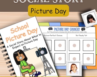 Picture Day Social Story | SEL Activities for Autism | Classroom Behavior Management | Special Education | Self-Regulation Skills
