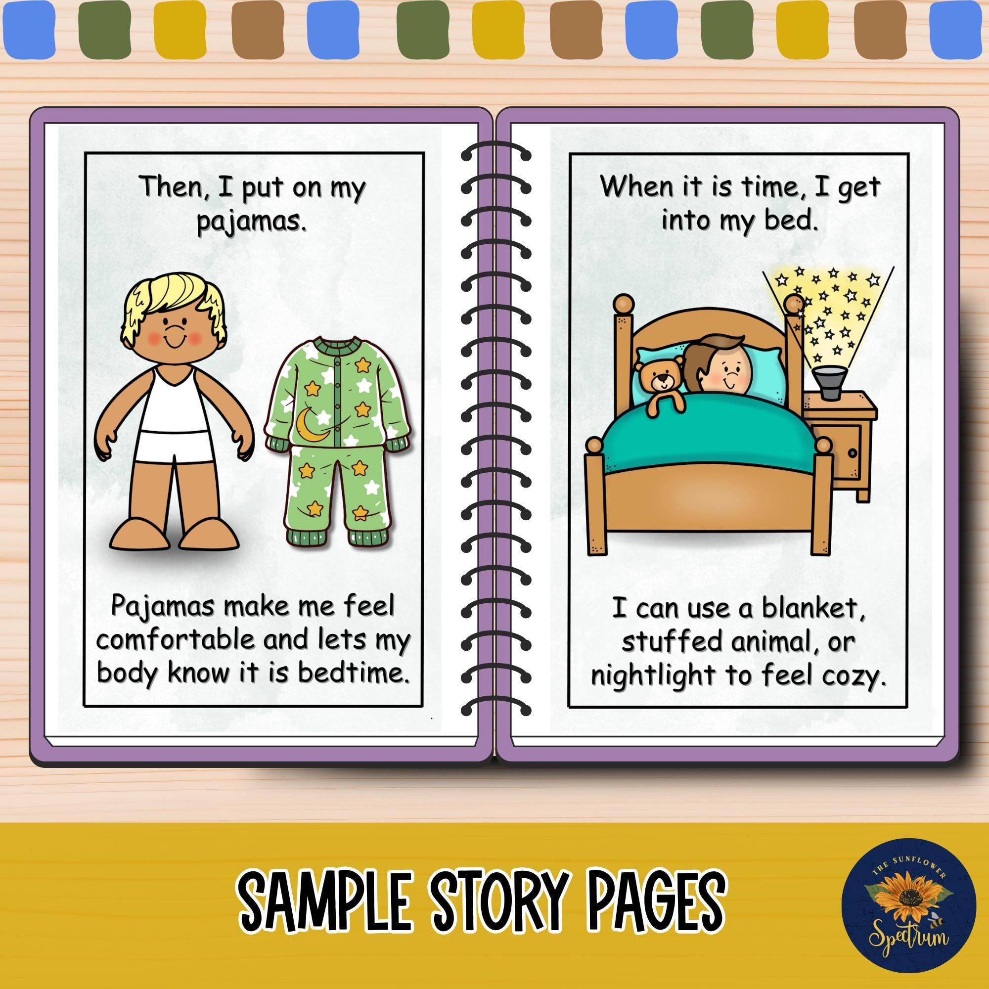 Bedtime Social Story for Kids With Autism: Visual Schedule for Kids ...