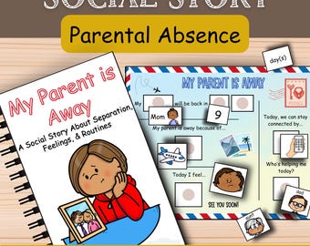 When My Parent Is Away Social Story: Coping Skills and Calming Strategies for Separation Anxiety