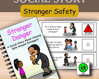 Stranger Danger Social Story for Kids with Autism + Safe vs Unsafe Sort | SEL Activity | Visual Supports | Special Education Safety Tool