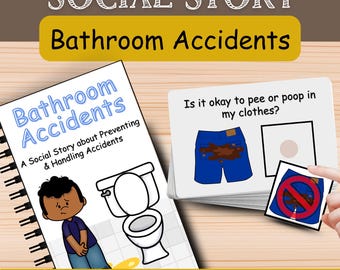 Badezimmerunfall Social Story | Kindertoilette, Töpfchen-Training & Hygiene Social Story für Autismus, ABA, Lebens-Fähigkeiten für Kinder