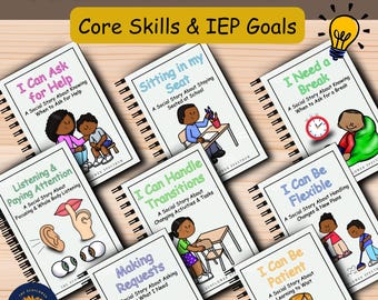 Autism Social Stories Bundle for IEP Goals, Self-Regulation & Communication