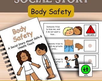 Body Safety Social Story: Good Touch Bad Touch, Safe vs. Unsafe, Personal Boundaries, Autism Life Skills