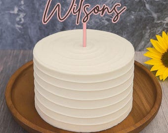Custom 3D printed wedding Cake Topper. Various colors available.