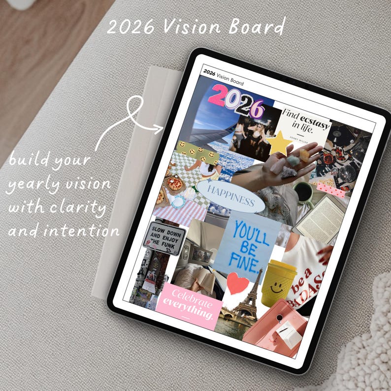 The 2026 Digital Vision Board Workbook | Vision Board Kit for Goodnotes ...