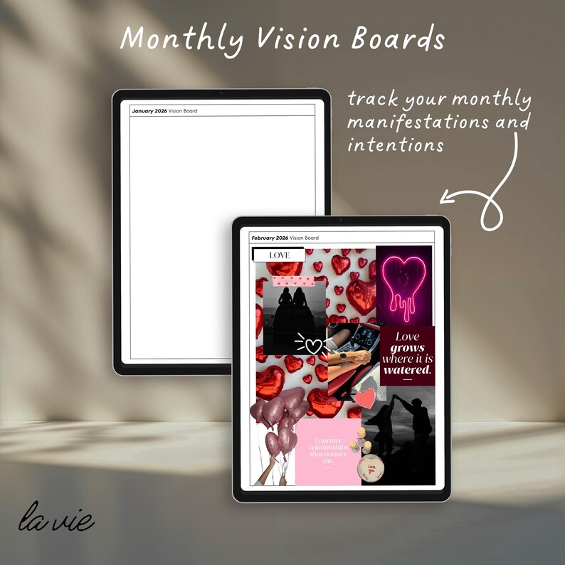 The 2026 Digital Vision Board Workbook | Vision Board Kit for Goodnotes ...