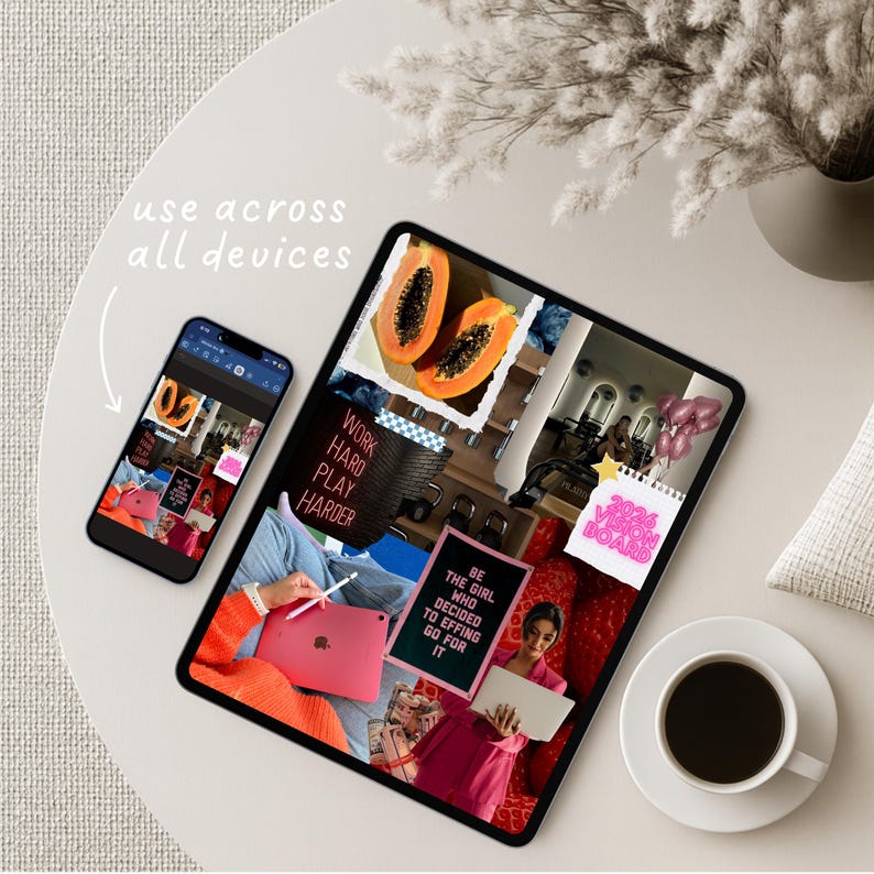 The 2026 Digital Vision Board Workbook | Vision Board Kit for Goodnotes ...