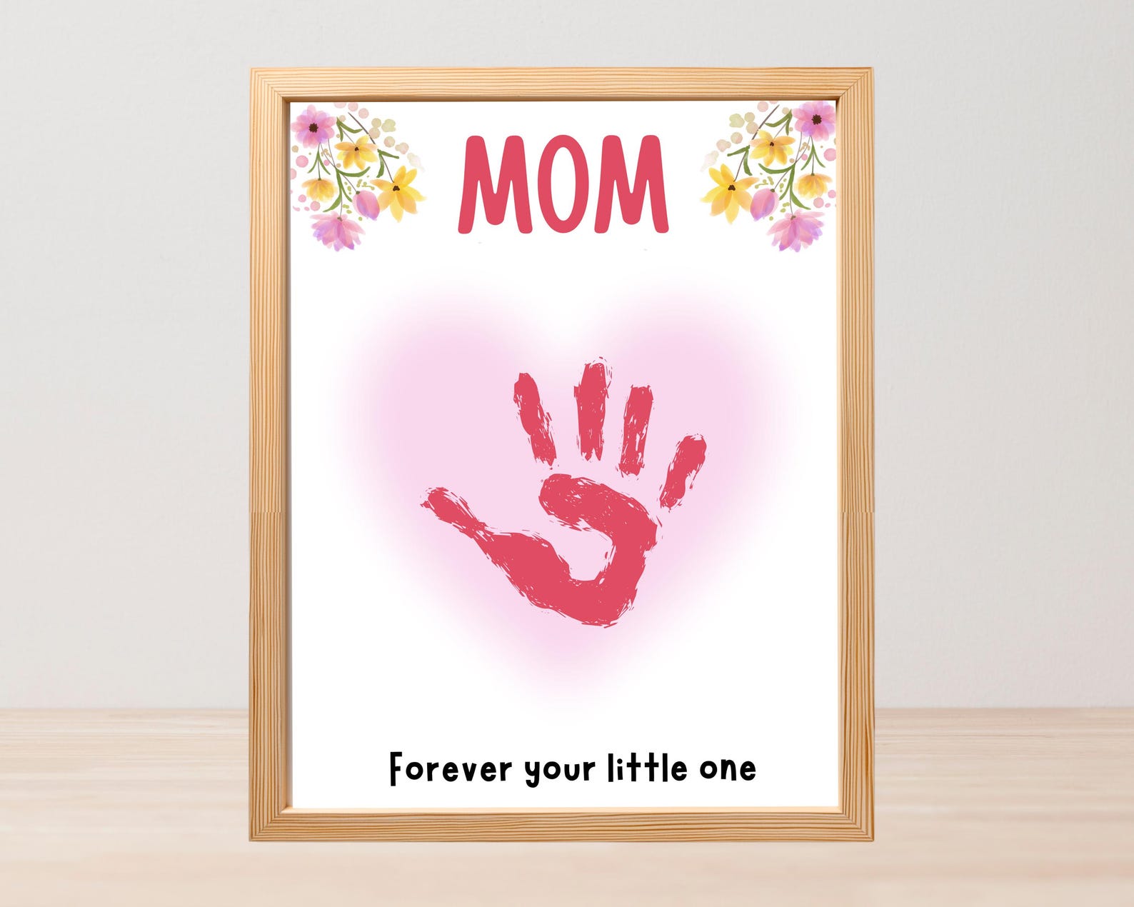 Baby Handprint en voetafdrukkit, Family HandPrint Kit,Hand Print Family Kit - Transparant fotolijst hangable thuisbureau ornament voor baby shower kinderdagverblijf