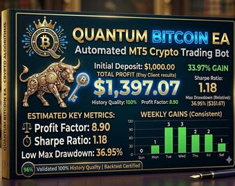 Quantum Bitcoin EA: geautomatiseerde MT5-cryptohandelbot