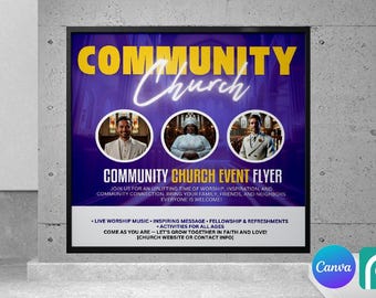 Community Church Event Flyer