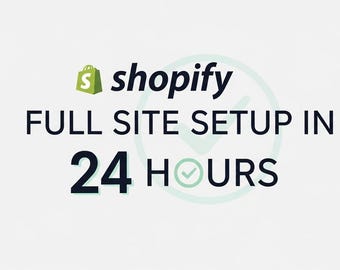 Shopify Store Setup in 24H | Conversion-optimized Theme Included