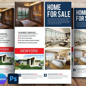 Rental Property Flyer | Editable Canva Template | Apartment For Rent Poster | Real Estate Marketing Design