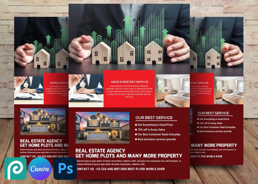 Realtor Flyer Template | Editable Canva Design | Real Estate Agent ...